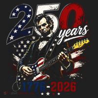 250 Years Abraham Lincoln Guitar July 4th 250th Anniversary Women's Sweatshirt thumb 2