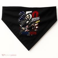 250 Years Abraham Lincoln Guitar July 4th 250th Anniversary USA-Made Doggie Bandana thumb 0