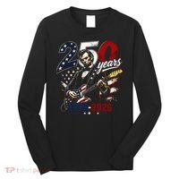 250 Years Abraham Lincoln Guitar July 4th 250th Anniversary Long Sleeve Shirt thumb 0