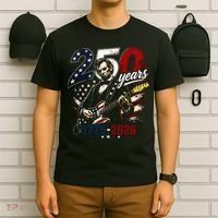 250 Years Abraham Lincoln Guitar July 4th 250th Anniversary T-Shirt thumb 6