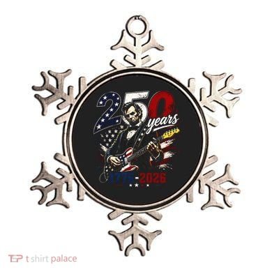 250 Years Abraham Lincoln Guitar July 4th 250th Anniversary Ornament