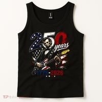 250 Years Abraham Lincoln Guitar July 4th 250th Anniversary Tank Top thumb 2
