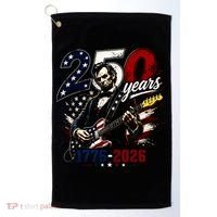 250 Years Abraham Lincoln Guitar July 4th 250th Anniversary Golf Towel thumb 0