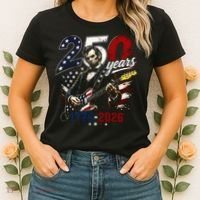 250 Years Abraham Lincoln Guitar July 4th 250th Anniversary Women's T-Shirt thumb 2