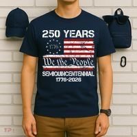 250 Years America 250th Anniversary Semiquincentennial 1776-2026 T-Shirt thumb 6