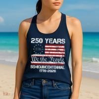 250 Years America 250th Anniversary Semiquincentennial 1776-2026 Women's Tank Top thumb 2
