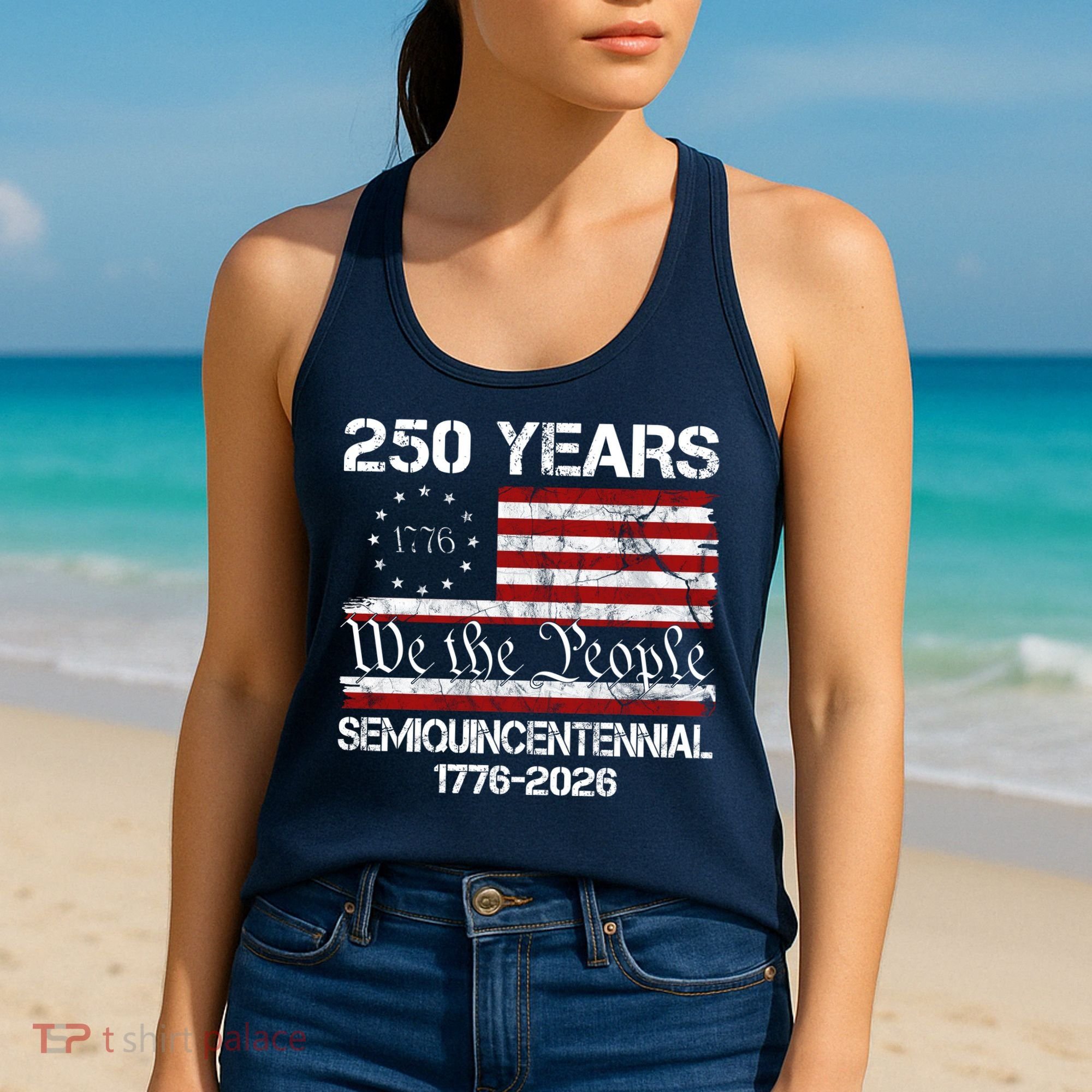 250 Years America 250th Anniversary Semiquincentennial 1776-2026 Women's Tank Top