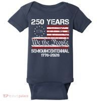 250 Years America 250th Anniversary Semiquincentennial 1776-2026 Baby Bodysuit thumb 0
