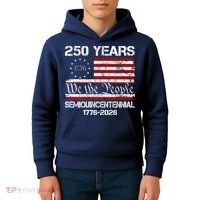 250 Years America 250th Anniversary Semiquincentennial 1776-2026 Kids Hoodie thumb 4