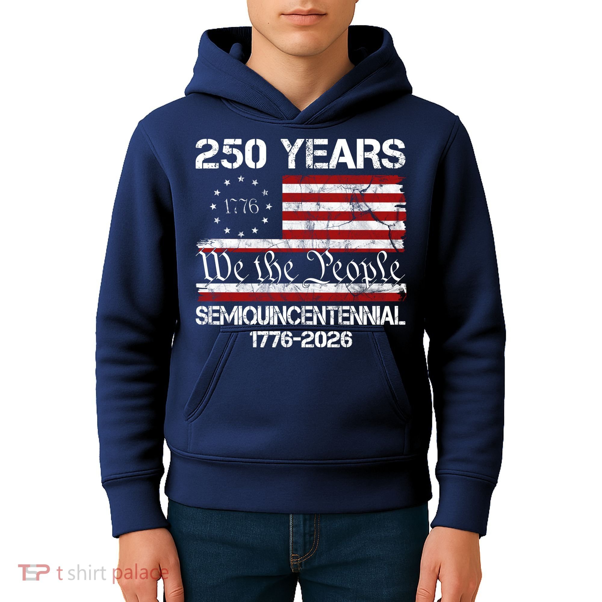 250 Years America 250th Anniversary Semiquincentennial 1776-2026 Kids Hoodie