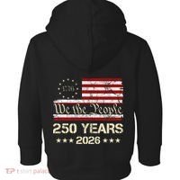 250 Years American 250th Anniversary Front And Back  Toddler Hoodie thumb 1