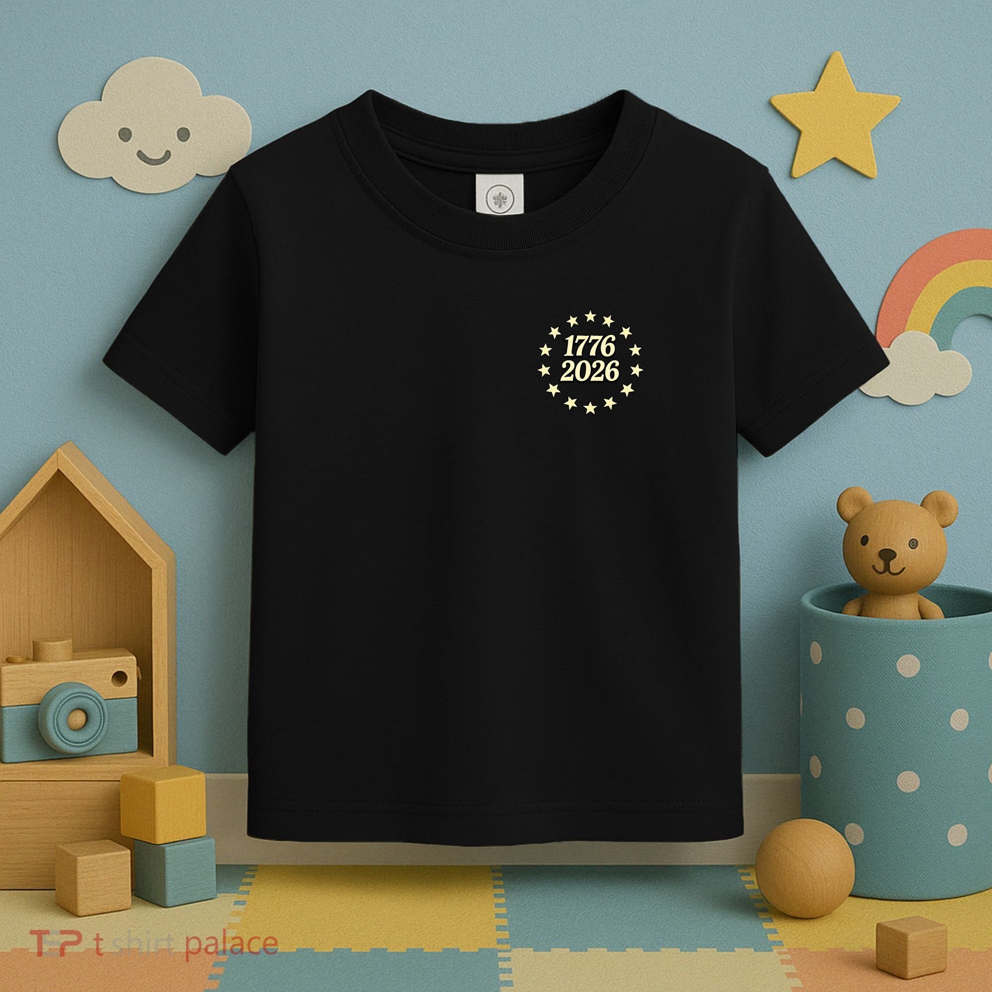 250 Years American 250th Anniversary Front And Back  Toddler T-Shirt