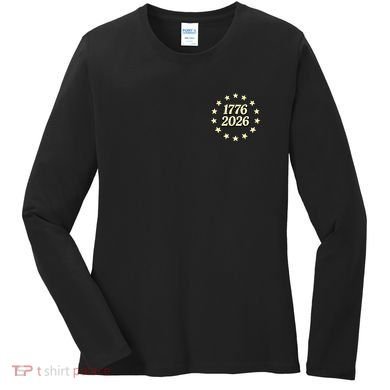 250 Years American 250th Anniversary Front And Back  Women's Long Sleeve Shirt