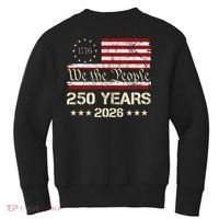 250 Years American 250th Anniversary Front And Back  Kids Sweatshirt thumb 1