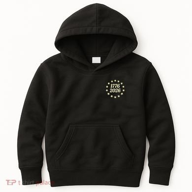 250 Years American 250th Anniversary Front And Back  Kids Hoodie