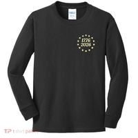 250 Years American 250th Anniversary Front And Back  Kids Long Sleeve Shirt thumb 0