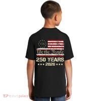250 Years American 250th Anniversary Front And Back  Kids T-Shirt thumb 1