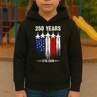 250 Years Air Force 1776-2026 250th Anniversary Of America Kids Hoodie thumb 3
