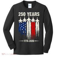 250 Years Air Force 1776-2026 250th Anniversary Of America Kids Long Sleeve Shirt thumb 0