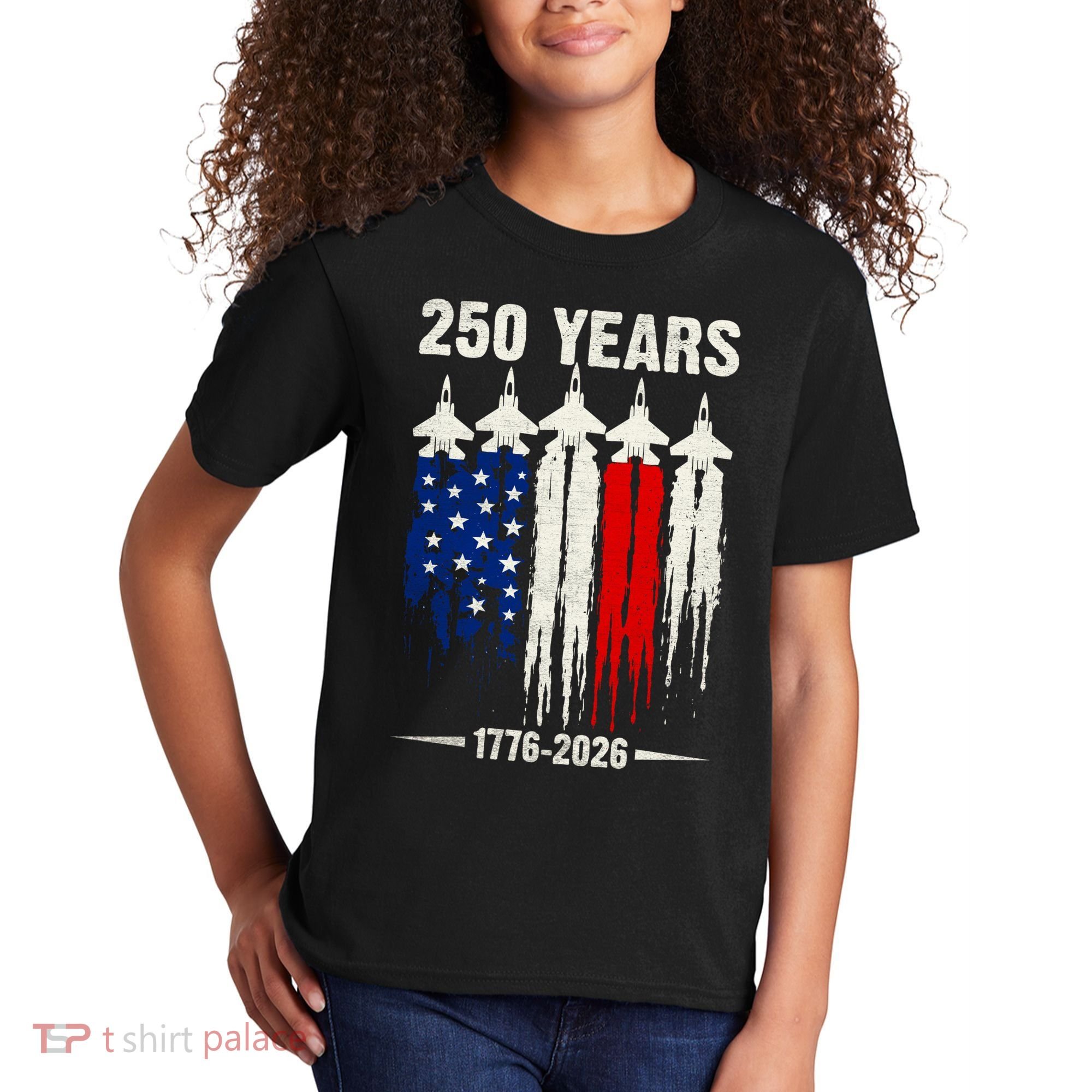 250 Years Air Force 1776-2026 250th Anniversary Of America Kids T-Shirt