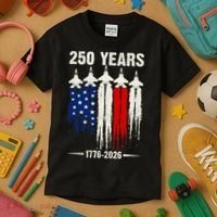 250 Years Air Force 1776-2026 250th Anniversary Of America Kids T-Shirt thumb 3