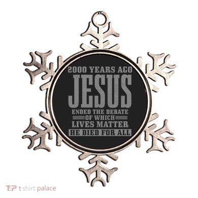 2000 Years Ago Jesus Ended the Debate Christian Believe Ornament