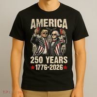 250 Years America 250th Anniversary Trump Washington T-Shirt thumb 3