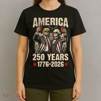 250 Years America 250th Anniversary Trump Washington T-Shirt thumb 4