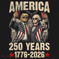 250 Years America 250th Anniversary Trump Washington Mousepad thumb 1