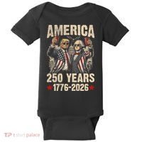 250 Years America 250th Anniversary Trump Washington Baby Bodysuit thumb 0