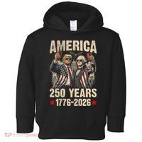 250 Years America 250th Anniversary Trump Washington Toddler Hoodie thumb 0