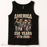 250 Years America 250th Anniversary Trump Washington Tank Top thumb 2