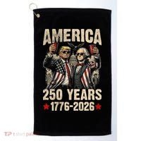 250 Years America 250th Anniversary Trump Washington Golf Towel thumb 0