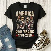 250 Years America 250th Anniversary Trump Washington Women's T-Shirt thumb 3