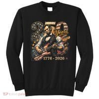 250 Years Abe Lincoln Playing Guitar 250th Anniversary  Sweatshirt thumb 0