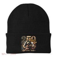 250 Years Abe Lincoln Playing Guitar 250th Anniversary  Beanie thumb 0