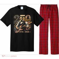250 Years Abe Lincoln Playing Guitar 250th Anniversary  Pajama Set thumb 0