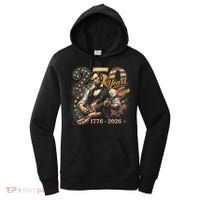 250 Years Abe Lincoln Playing Guitar 250th Anniversary  Women's Hoodie thumb 0