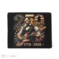 250 Years Abe Lincoln Playing Guitar 250th Anniversary  Mousepad thumb 0