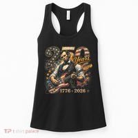 250 Years Abe Lincoln Playing Guitar 250th Anniversary  Women's Tank Top thumb 0