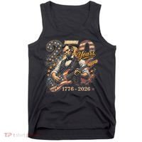 250 Years Abe Lincoln Playing Guitar 250th Anniversary  Tank Top thumb 0
