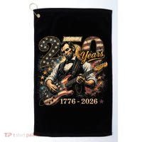 250 Years Abe Lincoln Playing Guitar 250th Anniversary  Golf Towel thumb 0