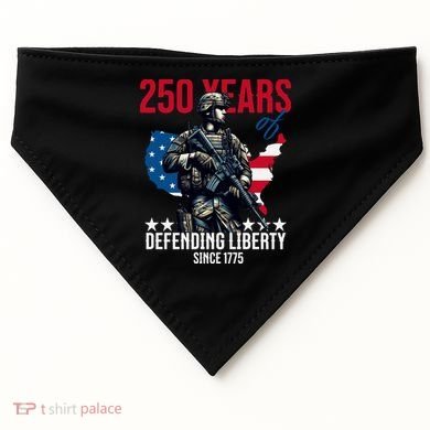 250 Years America Anniversary 250th Independence Day USA-Made Doggie Bandana