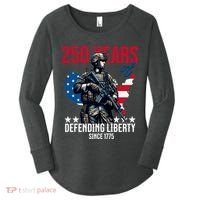 250 Years America Anniversary 250th Independence Day Women's Perfect Tri Tunic Long Sleeve Shirt thumb 0