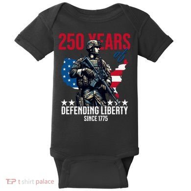 250 Years America Anniversary 250th Independence Day Baby Bodysuit