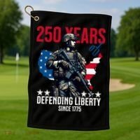 250 Years America Anniversary 250th Independence Day Golf Towel thumb 1