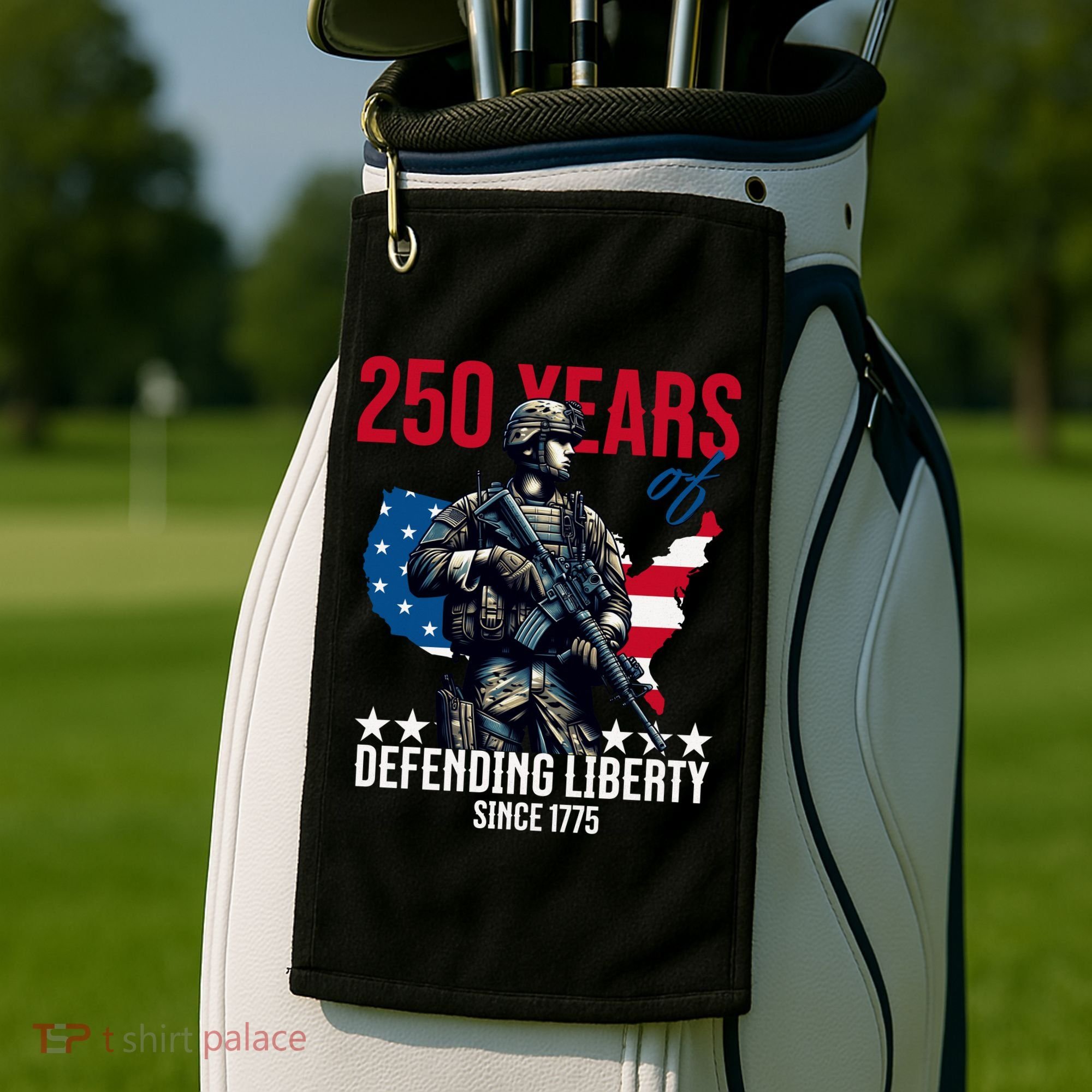 250 Years America Anniversary 250th Independence Day Golf Towel