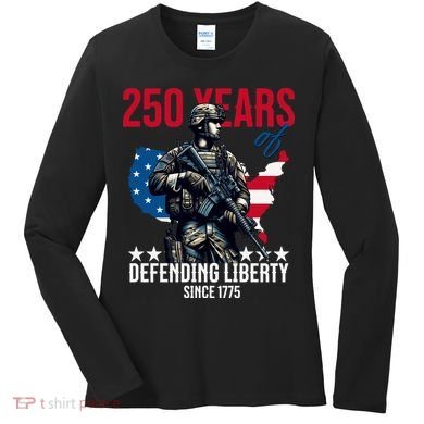 250 Years America Anniversary 250th Independence Day Women's Long Sleeve Shirt