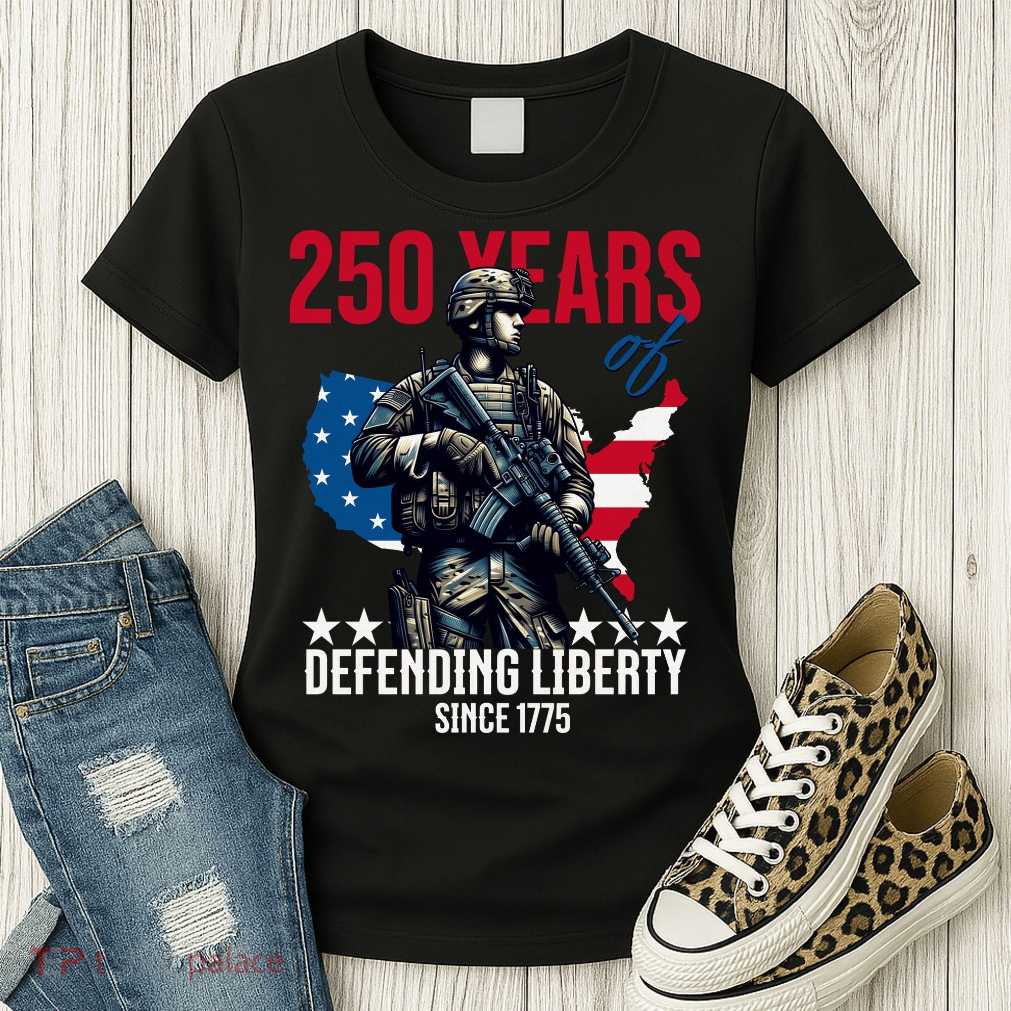 250 Years America Anniversary 250th Independence Day Women's T-Shirt