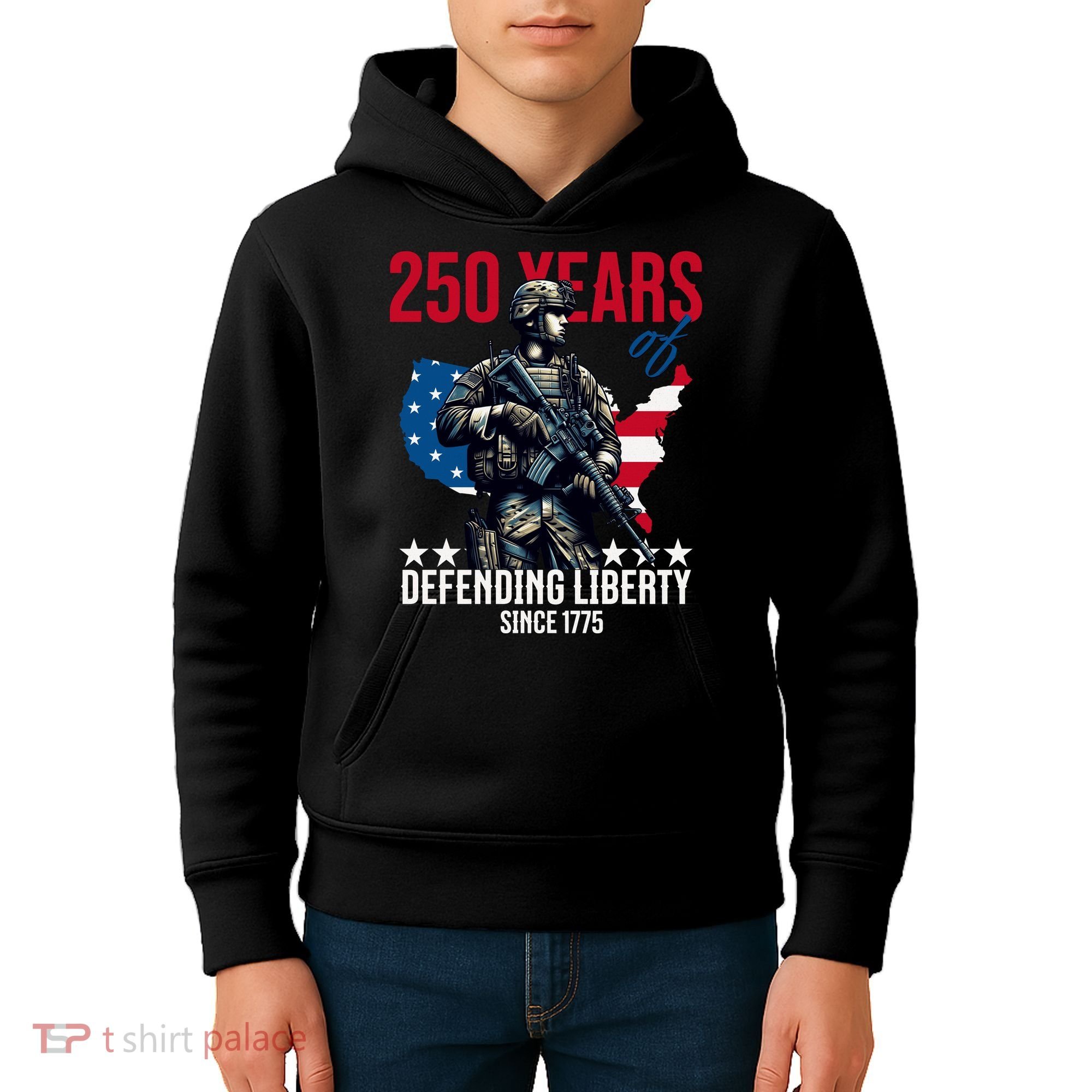 250 Years America Anniversary 250th Independence Day Kids Hoodie